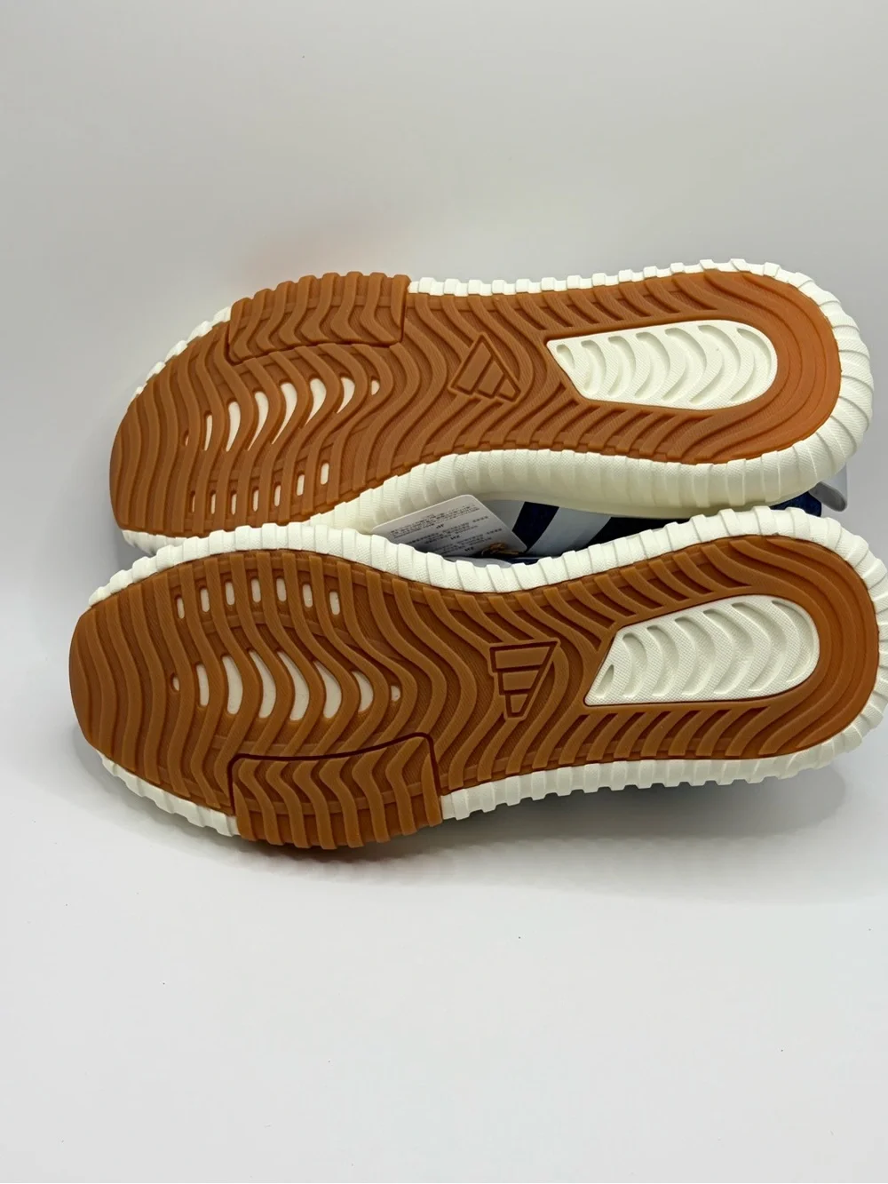 adidas Kaptir 4.0 Royal Blue Knit Sneakers with White Stripes